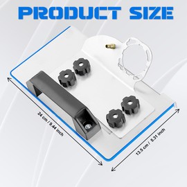 Angle Grinder Stand for Tiles, 45° Chamfer Cutting, Angle Grinder Accessories, Special Cutting Bracket with Hose, Screwdriver and Gloves (Silver, Large)