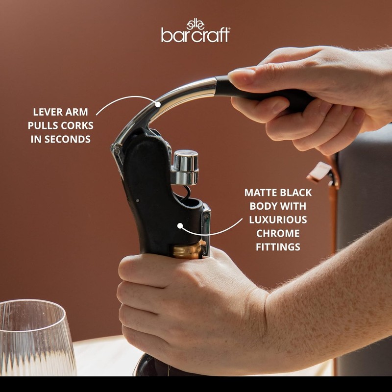 Kitchen Craft Bar Craft Lever-Arm Power Arc Corkscrew