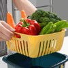 Colander Set with Strainer Bowl, Kitchen Colander with Lid Household