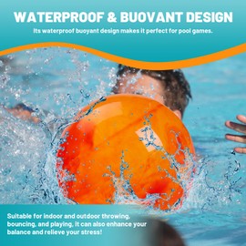 5 Packs 18 Inch Fun Bouncy Balls Rubber Inflatable Beach Ball Bouncing Sensory Playballs with Hand Air Pump for Park Backyard Beach Indoor Outdoor Party Favors