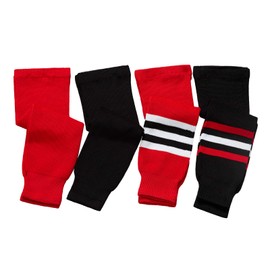 EALER HSK Series Multiple Colors Knit Hockey Socks Junior To Senior, #019black, 16-18