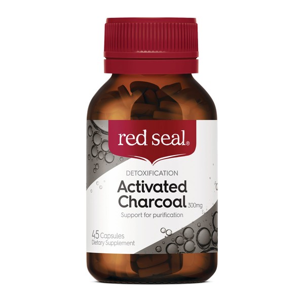 Red Seal Digestive Activated Charcoal - 45 capsules