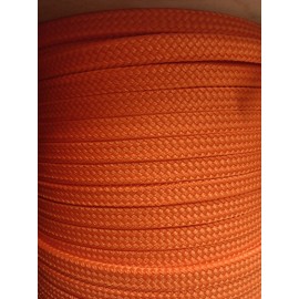 Valley 3/4" x 100 ft. Flat/Hollow braid polyester rope. High Quality. Orange. US Made