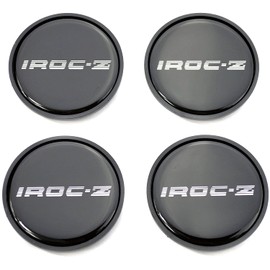 BB Auto New 16 inch Aluminum Wheel Center Caps Silver Emblem Set of 4 Replacements for 1985-1987 IROC Z Camaro Z28