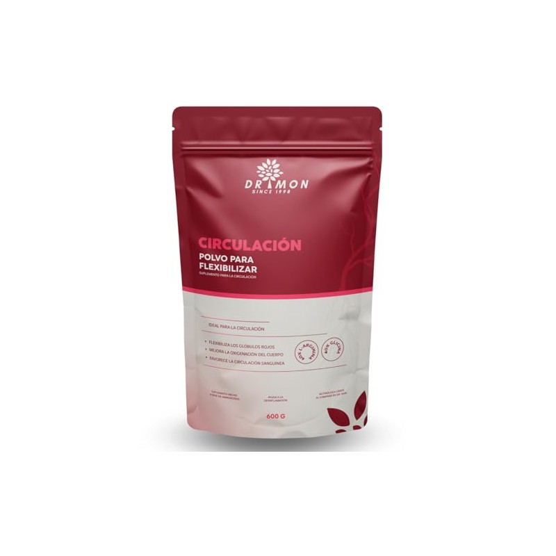 Suplemento Circulación Mon 600g Arginina Glicina Alimenticio Polvo Flexibilizar