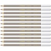 STABILO 1400/706"Carb0thello Chalk-Pastel" Colouring Pencil - Warm Grey 4 (Pack