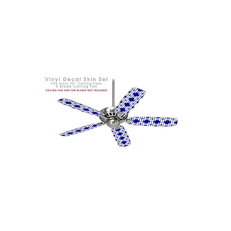 Boxed Royal Blue - Ceiling Fan Skin Kit fits most