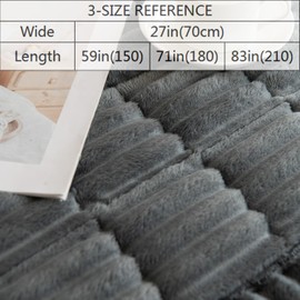 Gumfolk Pet Couch Covers for Sofa Slipcovers Couch Protector for Dogs Washable Cushion Cover, Sofa Pad Blanket Furniture, Dark Grey, 27in*59in