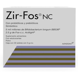 Zir-Fos Simbiotico Probioticos y Prebioticos 30 Und