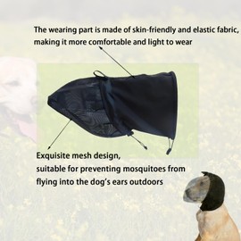Field Guard for Dogs Outdoor Hiking Camping Foxtail Mask for Dogs (Large)