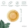 wisefood Palm Leaf Snack Plates, Pack of 25 Disposable Plates,