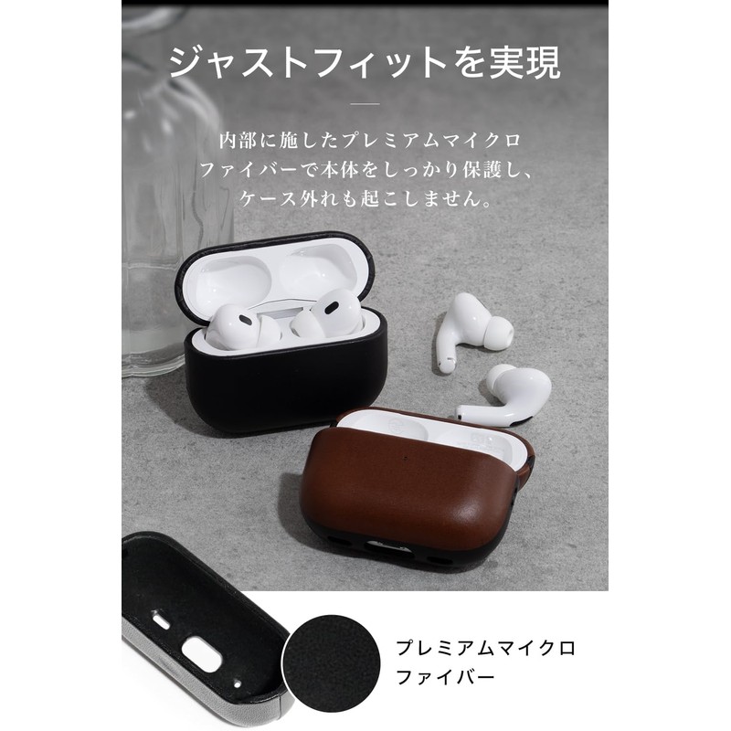 SIMON Tochigi Leather AirPods Pro 2 Leather Case [USB-C Version]