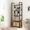 NUMENN Bookshelf, 5 Tier Bookshelves, Home Office Bookcase Shelf Storage