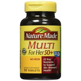 Nature Made Women 50 Plus Multivitamin Supplement 22 Key Nutrient Tablets 90ct