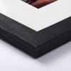 BAIJIALI 5x7 Picture Frame Black Wood Pattern Set of 4,Display