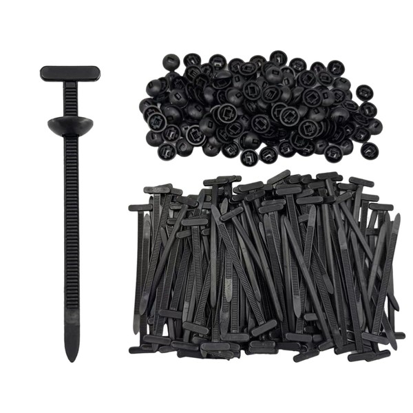 Nylon Universal Cable Tie Buckle for Car, Automotive Zipper Clips,