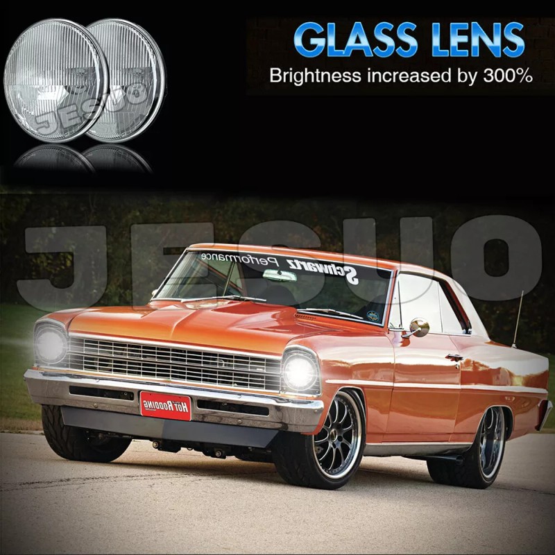 JESUO Pair For Ford Deluxe 1939-1951 7" Inch Round LED