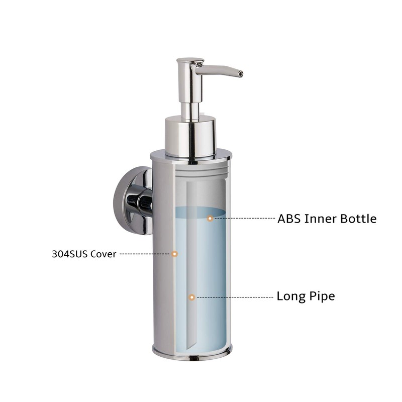 bgl Soap Dispenser Stainless Steel 304 Wall Mount Liquid and