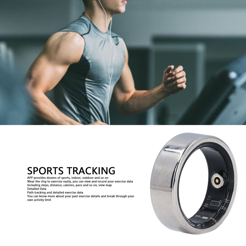 Smart Ring Multifunctional Pedometer Sleep Tracking IP68 Waterproof Fitness Ring