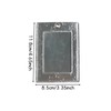Silver Star Photocard Holder Keychain - Clear Protective Badge Holder