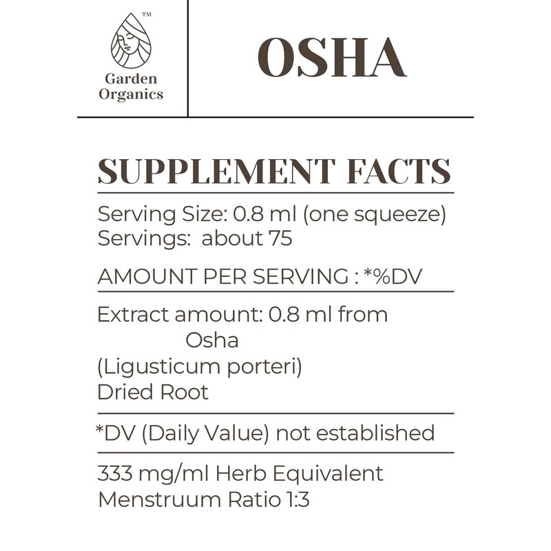 OSHA Alcohol-Free Natural Tincture Extract, Immune System Booster, Liquid Drops