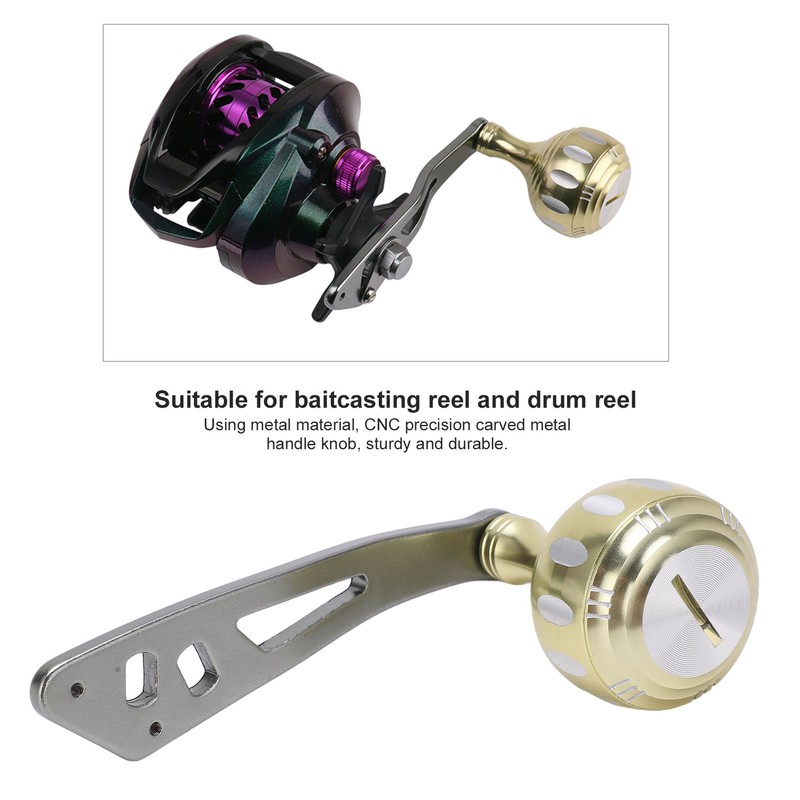 Fishing Reel Handle Metal Power Handle Knob Grip Replacement with