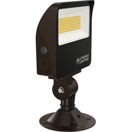 Lithonia Lighting ESXF1 ALO SWW2 KY DDB M2 Outdoor LED Switchable Floodlight, Knuckle or Yoke Mount, Bronze