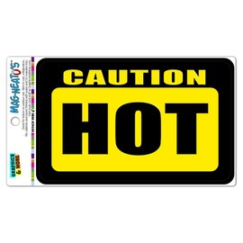 Caution Hot Vinyl Magnet Sign