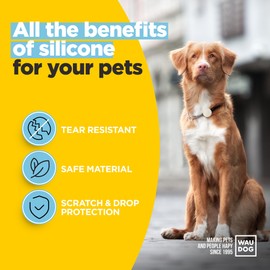 3-Pack AirTag Dog Collar Holder - Glow in The Dark - Soft Silicone, Durable, Lightweight, Tear Resistance AirTags Holder - Tracking Accessories and Waterproof Airtag Holder - Dog Collar Airtag Holder