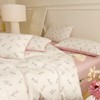 Covebett Bed Linen Cotton 140 x 200 cm Pink White