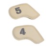 10PCS Golf Head Protective Covers Waterproof PU Material Golf Putter