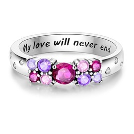 NARMO 925 Sterling Silver Rings for Women Evil Eyes Rings Twined Line Cubic Zirconia Rings Simple Stackable Finger Rings Engagement Ring Personality Rings Size 52-60 mm, 54 mm (Diameter: 17.3 mm)