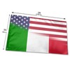 American Flag and Italian Flag Banner - 3x5 Feet, Indoor/Outdoor
