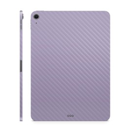Carbon Fiber Tablet Skin Compatible with Apple iPad Air 11" (M3) 2025 - Solid Lavender - Premium 3M Vinyl Protective Wrap Decal Cover - Easy to Apply | Crafted in The USA by MightySkins