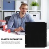 3 Ring Black Dividers, 10.9 x 8.4 Inches, 5-Tab Sturdy