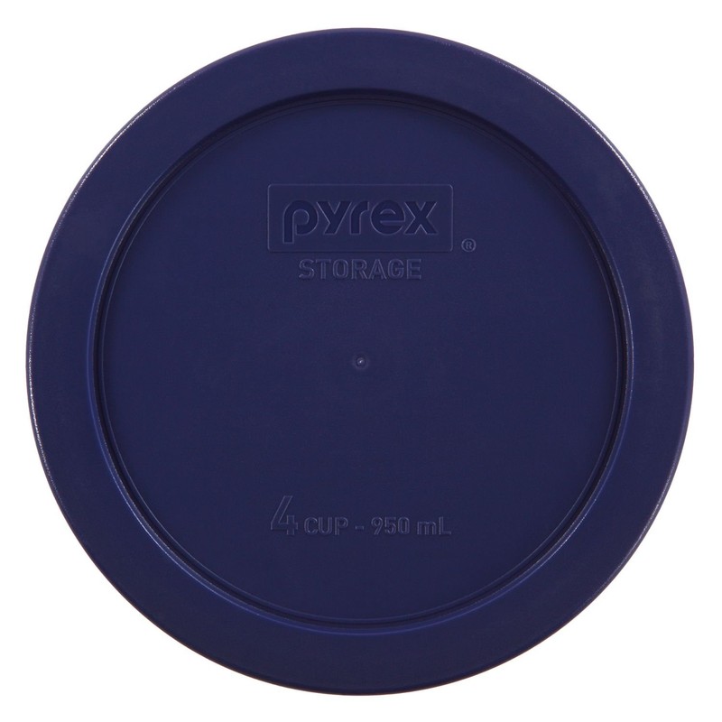 Pyrex Simply Store 14-Piece Round Glass Food Storage Set, Blue