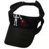 Pirate Blackbeard Edward Teach Black Embroidered Visor Hat Cap Premium