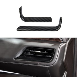 Fewshaw - Cubierta de salida de CA para salpicadero de fibra de carbono lateral para Chevy Tahoe Suburban 2021-2024 para GMC Yukon 2021-2024