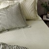 Yard Hebden Mélange Stripe Cotton Fitted Sheet - King -