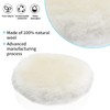 Bonsicoky 7 Inch Wool Buffing Pads, Soft Car Buffer Backing