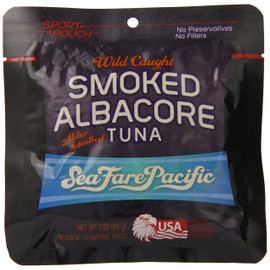 Sea Fare Pacific Wild Caught Albacore Tuna, Smoked Sport Pouch, 3 Ounce (Pack of 12)