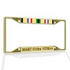 Fastasticdeals Metal Insert License Plate Frame Desert Storm Veteran D