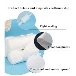 Smoer Frosted Zipper Bags Resealable for Clothes, 50 pcs 10x13 inch Plastic Bags for Clothing,Plastic Apparel Bag for Packaging T-Shirt, Shirt, Document, 3 Mil, with Vent Holes (10 x 13" (M), 50)