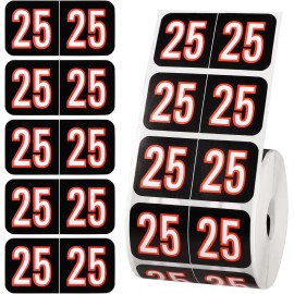 lasuroa 2025 File Folder Labels - 500pcs, 3/4x1-1/2 Inch, Colored, M, Black