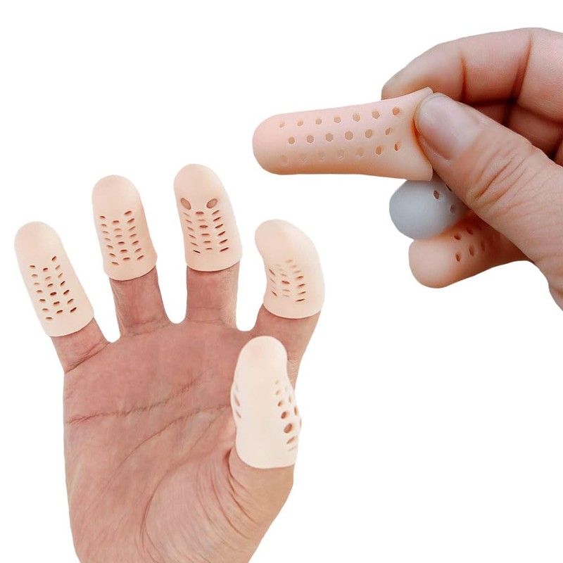 10 Pcs Silicone Finger Cots with Air Holes, Finger Protector