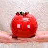 Mozacona Ceramic Apple Shape Container Sugar Bowl Candy Dish Food