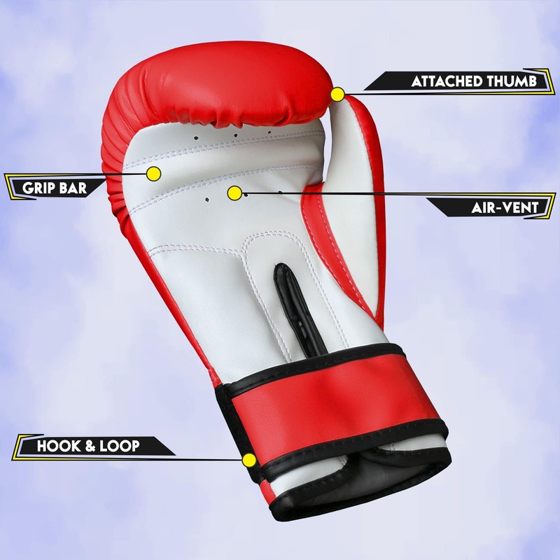 Farabi Sports Kids Boxing Gloves 6, 8-oz Junior Muay Thai