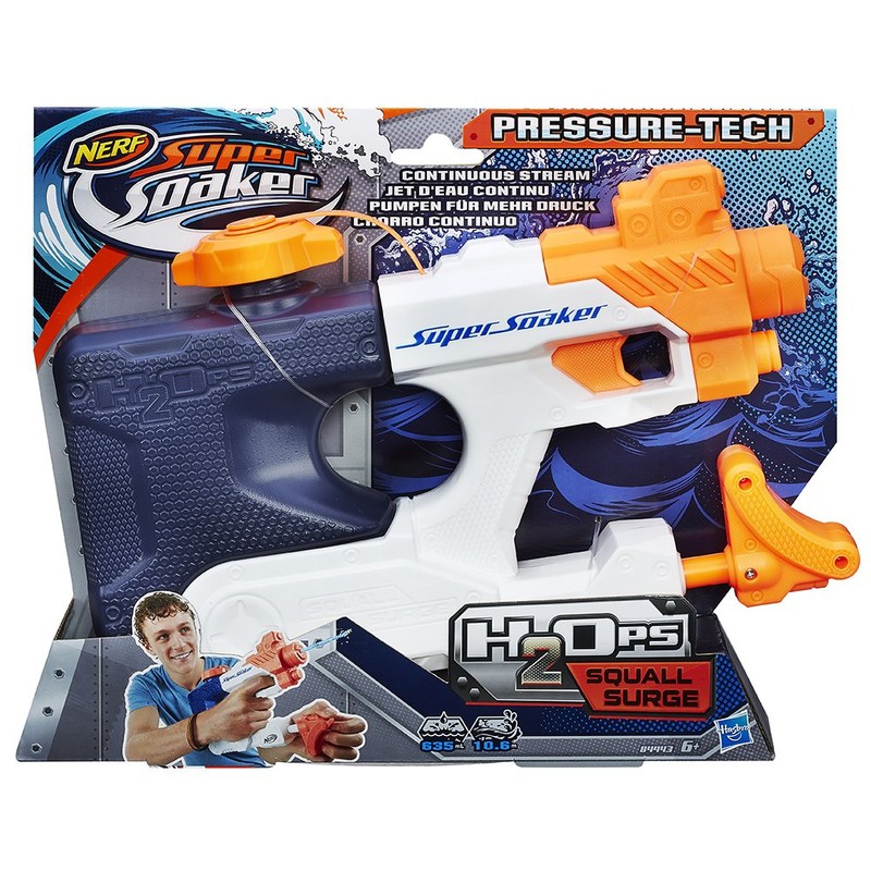 Super Soaker Hasbro B4443EU4 - H2OPS Squall Surge, Water Gun