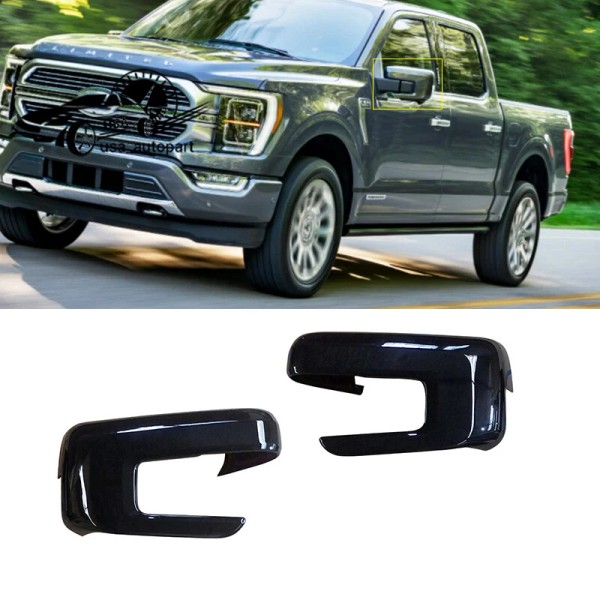 Unbranded For 2021-24 2025 Ford F150 Mirror COVERS Overlays W/Turn