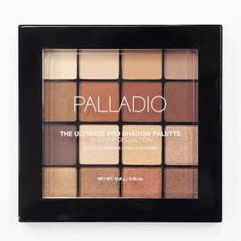 Palladio Ultimate Pro Paleta de Sombras - 16 Tonos Intensos, Mate, Brillo y Satinado, Larga Duración - Ideal para Looks Profesionales (Natural Nudes)